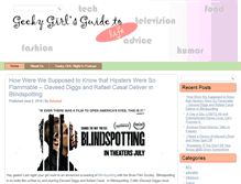 Tablet Screenshot of geekygirlguide.com